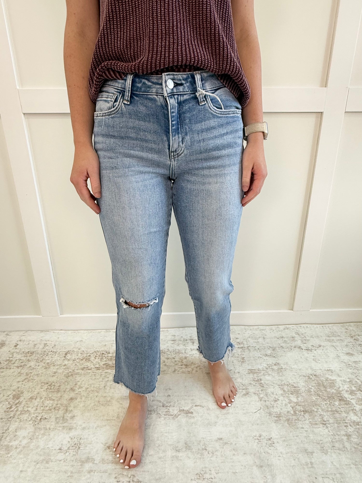 Dixie HR Distressed Straight-28" inseam