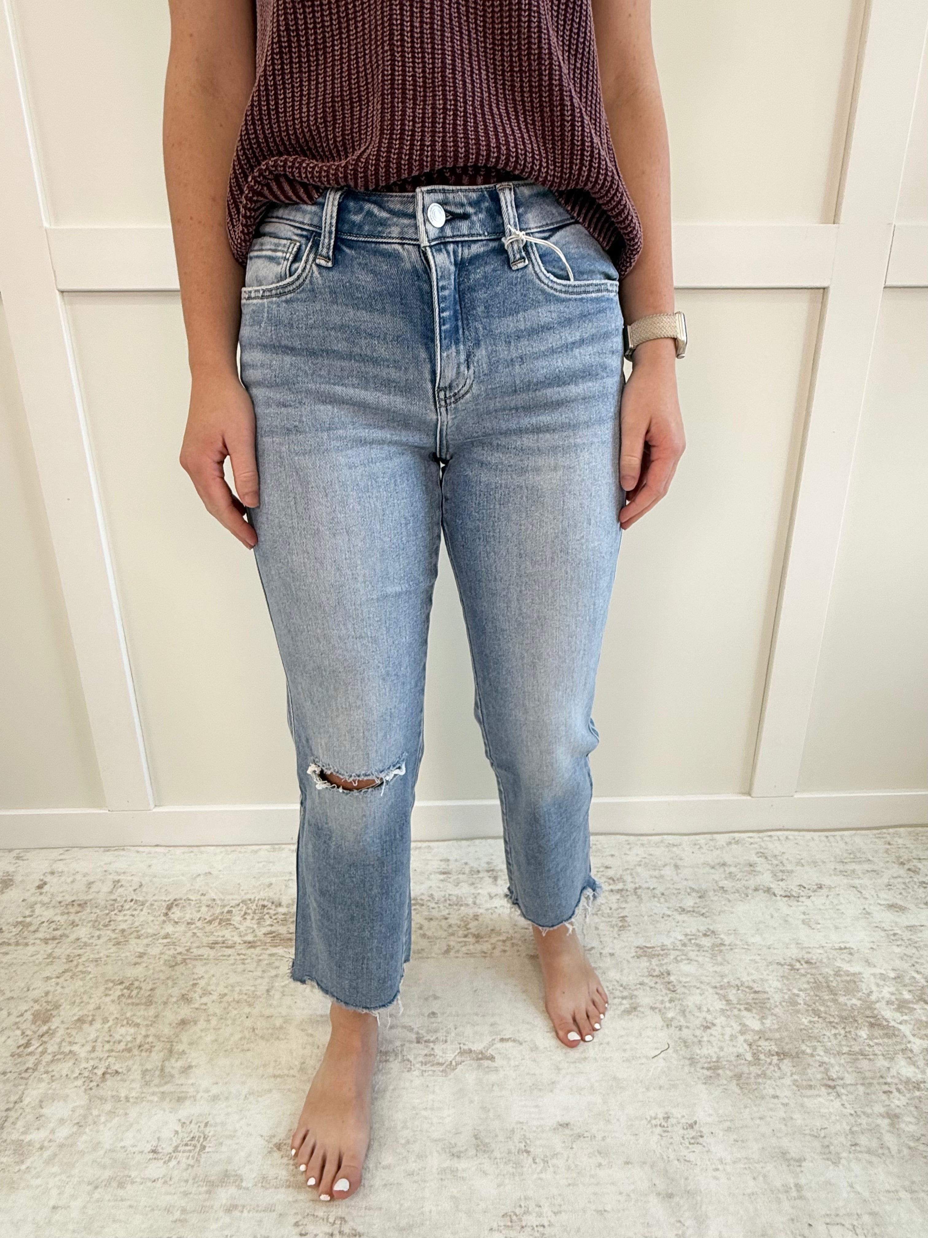 Dixie HR Distressed Straight-28" inseam