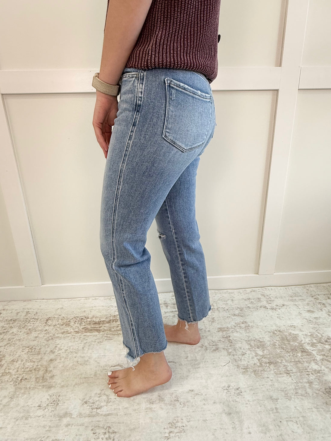 Dixie HR Distressed Straight-28" inseam