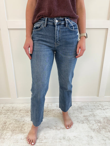 Kass HR Raw Hem Ankle-28" inseam