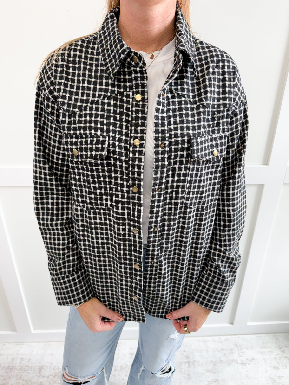 Bella Plaid Button Up