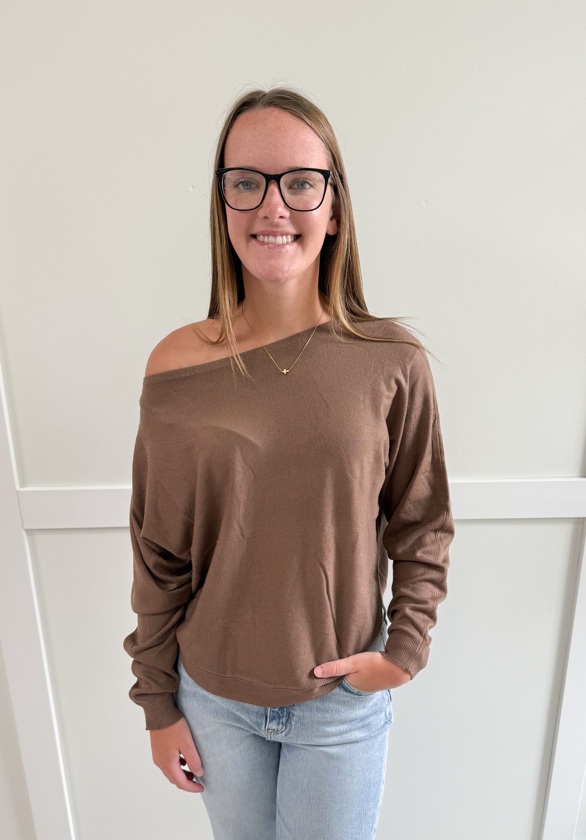 Betsy Boat Neck Pullover Sweater
