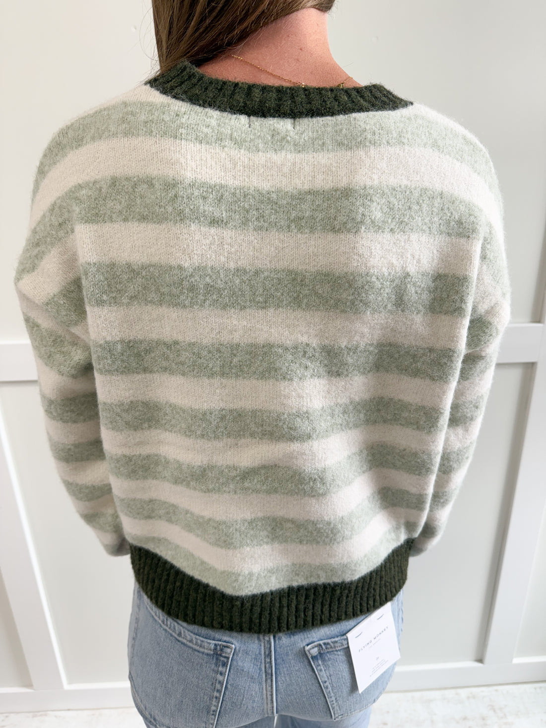 Lana Striped Knit Sweater