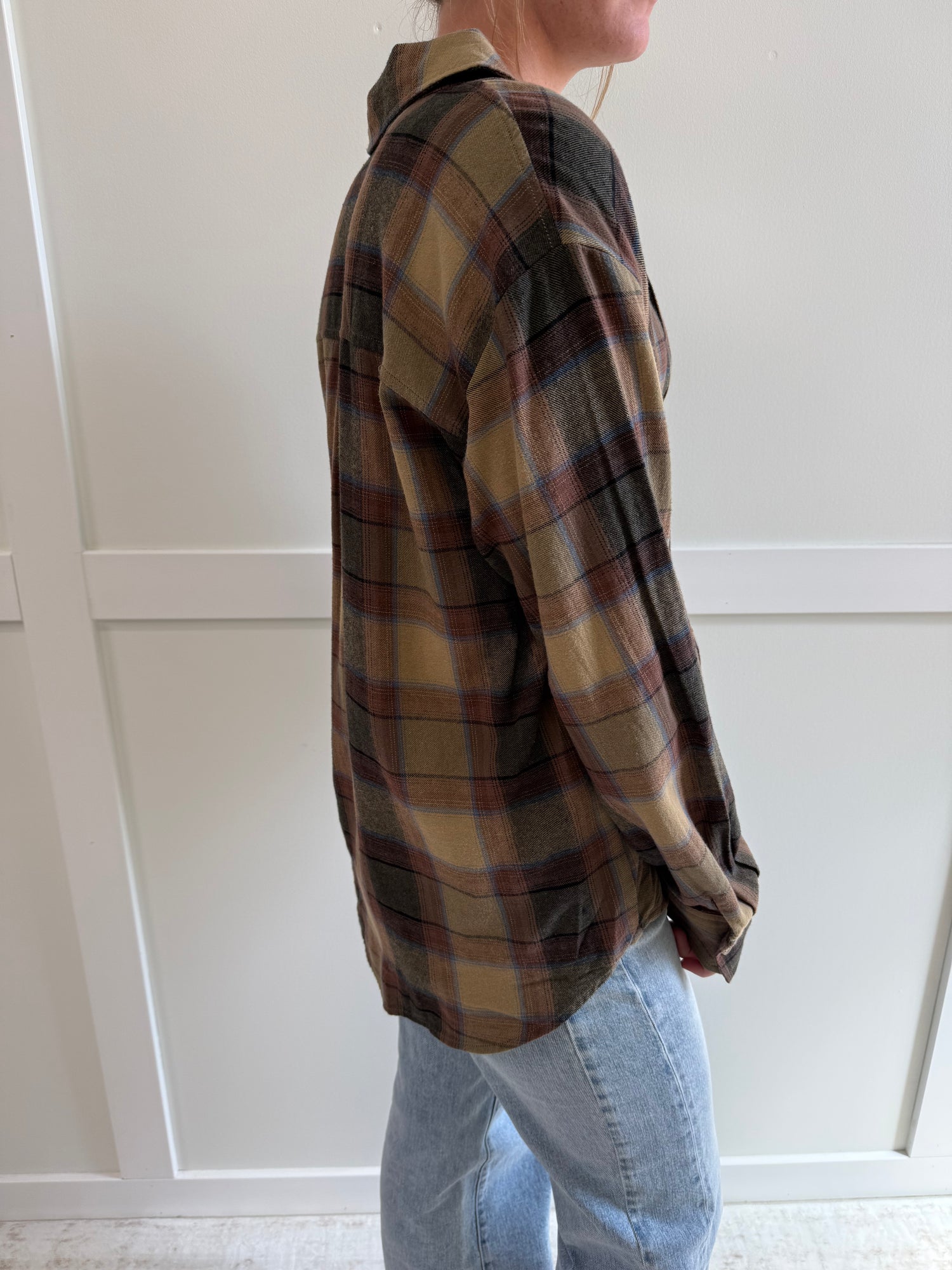 Nori Sunset Plaid Flannel Shirt