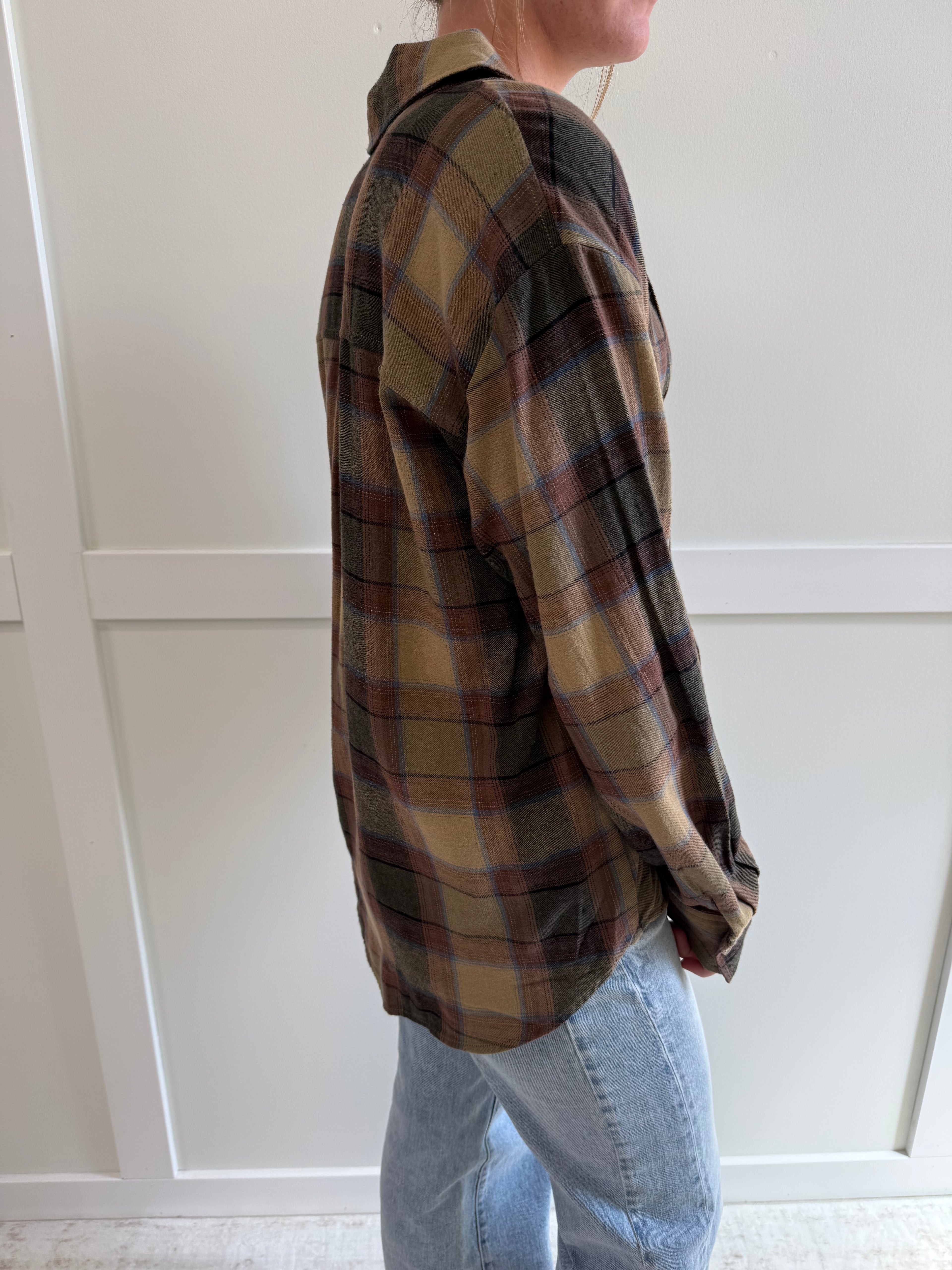 Nori Sunset Plaid Flannel Shirt