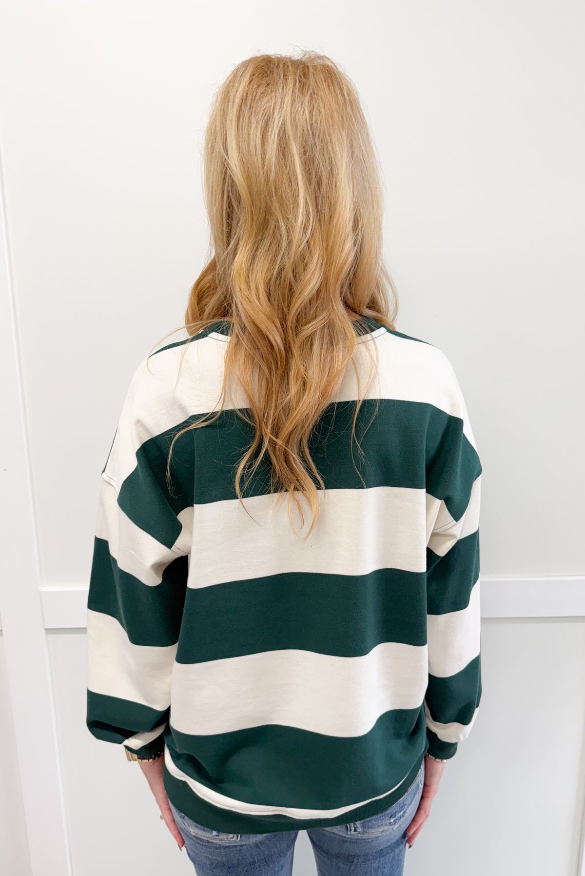 Brooke Oversized Wide Stripe Knit Top