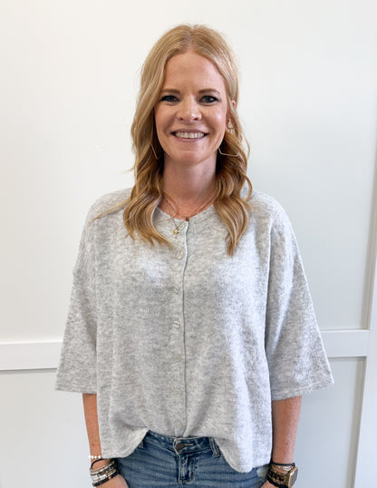Bailey Brushed Knit Cape Cardigan