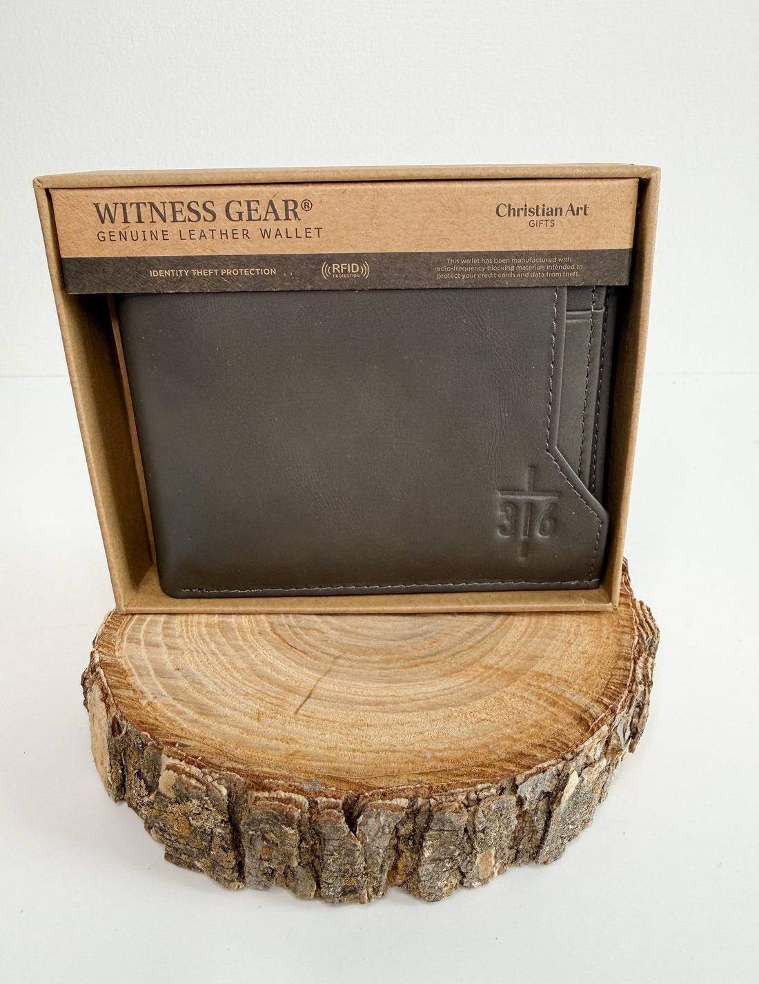 Wallet - Taupe John 3:16