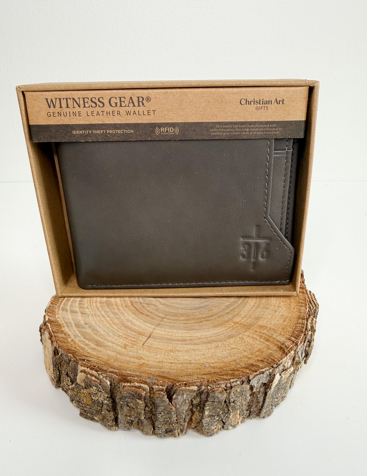 Wallet - Taupe John 3:16