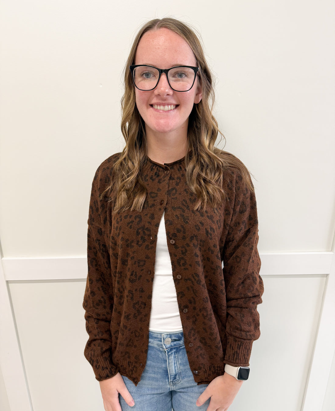 Autumn Leopard Button Down Cardigan