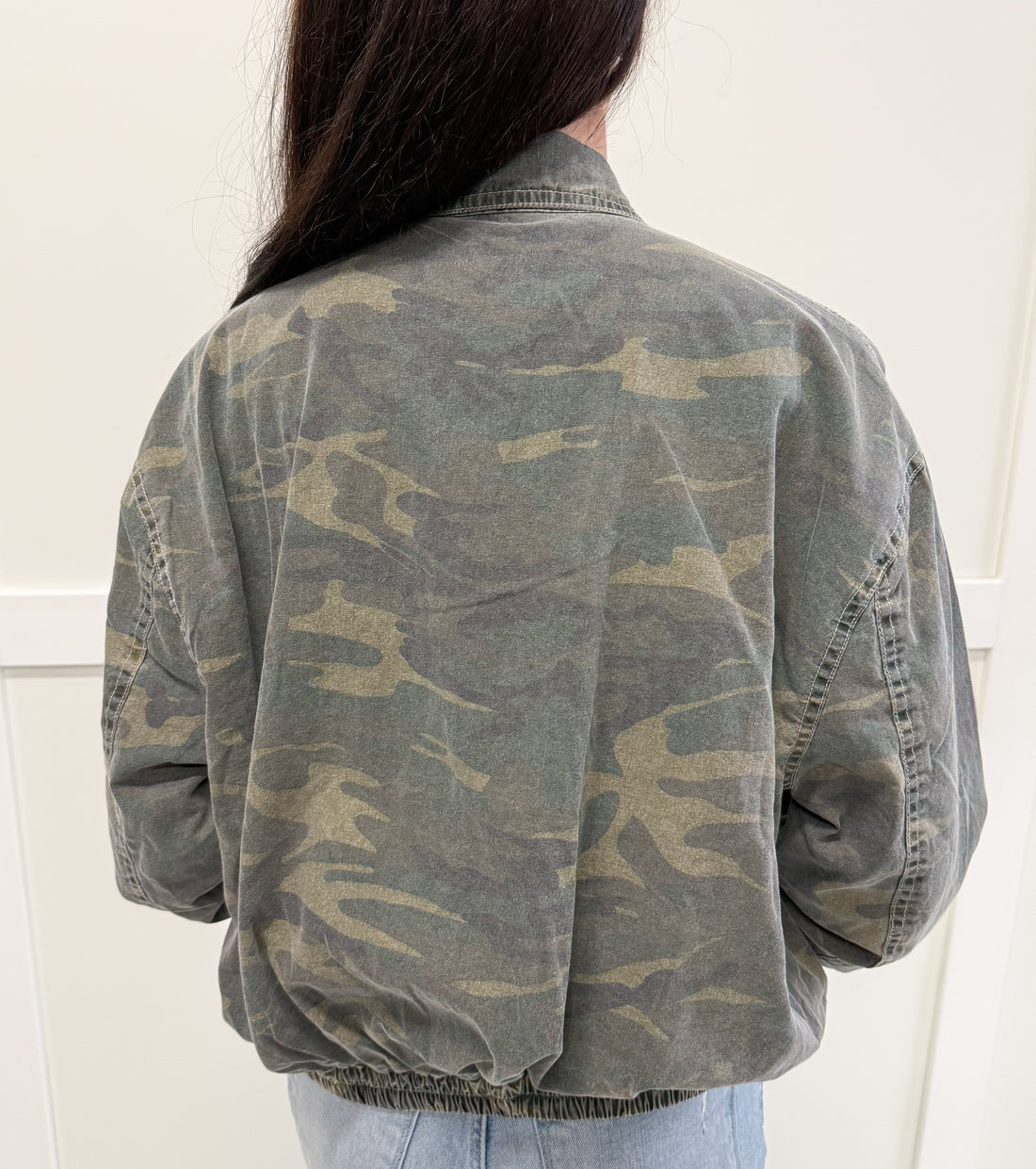 Hannah Camo Zip Up Jacket